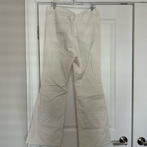 LOFT Women's Off-White Flare Jeans